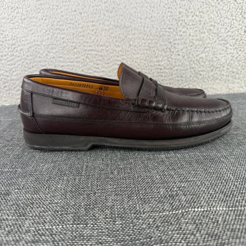 Mephisto Spinnaker Loafers Mens 9.5 Brown Leather Air-Relax Penny Moccasins 0814